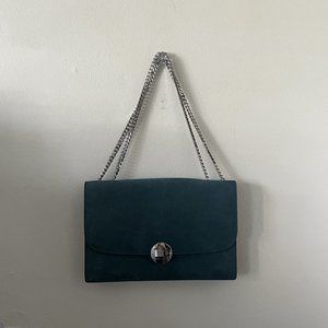 Marc Jacobs Big Trouble Teal Suede Bag